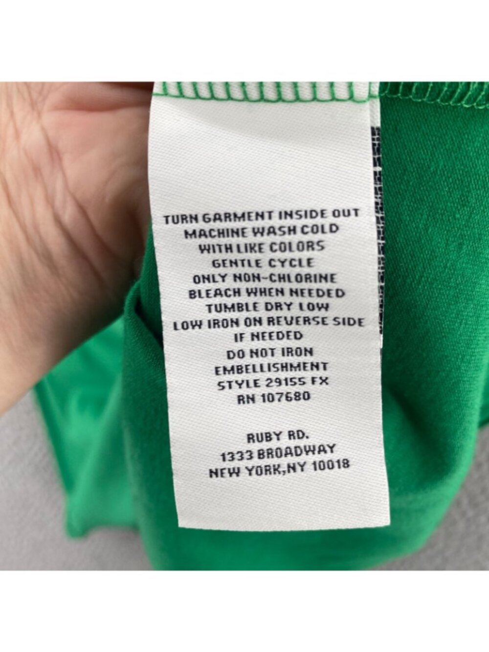 Ruby Road Top Womens Extra Large Green Christmas Tree Truck Dog Graphic T Shirt - Picture 6 of 9